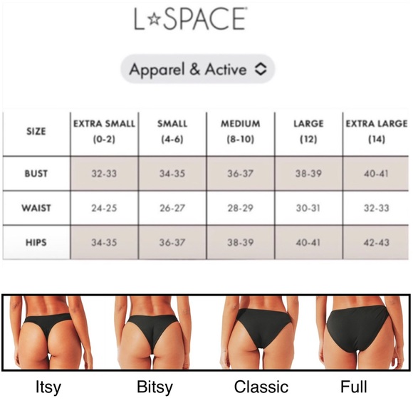 L*Space Diagonal Sunburst Tie Dye Frenchi Bitsy Bottoms - Picture 4 of 9